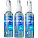 Álcool Spray Antisséptico Original 120ML com Clorexidina Asseptgel Proteção e Limpeza Instantânea