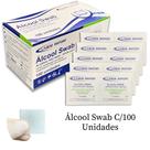 Alcool Swab Gaze Alcool 70% Esteril Lenço Umedecido Com 100 Unidades