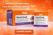 Álcool Swab Isopropílico 70 Lenço Umedecido Medix 100un Álcool Swab Isopropílico 70 Lenço Umedecido Medix 100un