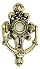 Aldrava Colonial Em Bronze Mística Decorações Bate Porta