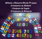 Alfabeto e Números Móveis 77 peças