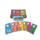 Alfabeto Ilustrado Brinquedo Pedagógico Educativo Fase de Alfabetização MDF
