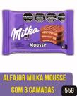 Alfajor milka mousse 3 camadas 55g sabores