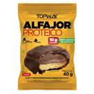 Alfajor Topway com Proteína Amendoim Avelã Chocolate 40g - Embalagem com 10 Unidades