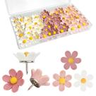 Alfileres Decorativos con Flores Sohalejr 50 Piezas Alfileres Decorativos con Flores Sohalejr 50 Piezas