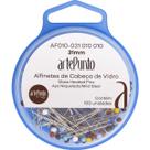 Alfinete Cabeça de Vidro com 100 Unidades - ArtePunto Alfinete Cabeça de Vidro com 100 Unidades - ArtePunto