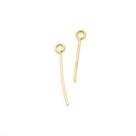Alfinete Contra Pino Metal Dourado 15mm 500pçs 40g