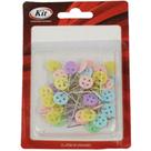 Alfinete Costura Cabeça de Botão 45 mm 50 unid - Kit Alfinete Costura Cabeça de Botão 45 mm 50 unid - Kit
