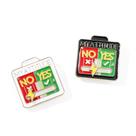 Alfinete de broche Creative Mood Slider Square Alloy Lapel Ba Alfinete de broche Creative Mood Slider Square Alloy Lapel Ba