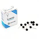 Alfinete de Mapa Preto Bacchi Caixa com 50 Peças Pacote com 10