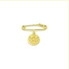 Alfinete de Ouro 18k Com Pingente Anjo Da Guarda Alfinete de Ouro 18k Com Pingente Anjo Da Guarda