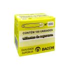 Alfinete De Segurança N.000 20mm CX 100 Und Bacchi