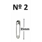 Alfinete De Segurança Nº 2 C/ 200 Unidades 3,5 cm