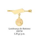 Alfinete Lembrança do Batismo em Ouro