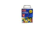 Alfinete para mapa redondo 8cm 50un 5 cores Kaz Alfinete para mapa redondo 8cm 50un 5 cores Kaz