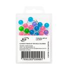 Alfinete Para Mapa Tipo Bola Colorido 50 Unidades KIT Alfinete Para Mapa Tipo Bola Colorido 50 Unidades KIT