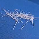 Alfinete para montagem de bijouterias 3cm folheado a prata 50 milésimo AL-1021