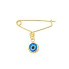 Alfinete para Roupa Broche Olho Grego Amuleto Banho Ouro Alfinete para Roupa Broche Olho Grego Amuleto Banho Ouro
