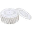 Alfinetes Cabeça Bola Branco Patchwork Costura 480 Peças