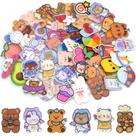 Alfinetes de acrílico KITANIS Cute, 50 unidades para mochilas, roupas e bolsas