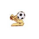 Alfinetes de broche Creative Soccer com sapato e bola dourados