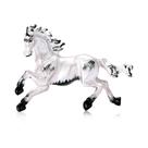 Alfinetes de broche em liga de esmalte Running Horse para homens e mulheres