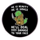Alfinetes de broche Funny Cartoon Dinosaur Green Dino Lapel P Alfinetes de broche Funny Cartoon Dinosaur Green Dino Lapel P