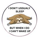 Alfinetes de broche Funny Sloth Cartoon Lapel Pin Badge Alloy 3x3cm