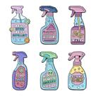 Alfinetes de broche Funny Spray Bottle Theme Alfinetes de blusa de liga Alfinetes de broche Funny Spray Bottle Theme Alfinetes de blusa de liga