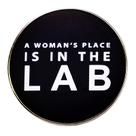 Alfinetes de broche genéricos A Woman's Place Is in the Lab Alloy Alfinetes de broche genéricos A Woman's Place Is in the Lab Alloy