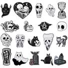 Alfinetes de broche Sasylvia Halloween Skull Spooky Skeleton x20 Alfinetes de broche Sasylvia Halloween Skull Spooky Skeleton x20