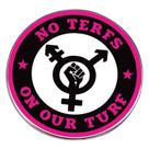 Alfinetes de broche, símbolo de igualdade feminista, liga redonda, esmalte