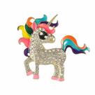 Alfinetes de broche Sparkling Unicorn Colorful Crystal Alloy 8,4 g