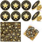 Alfinetes de lapela Yunlly Employee Star banhados a ouro 100 unidades