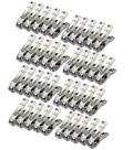 Alfinetes de roupa FOMMEN Row Cover Clips, pacote com 40 unidades de aço inoxidável