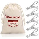 Alfinetes de roupa Vida Picks, pacote com 40 unidades, aço inoxidável, resistente