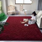 Alfombra Antideslizante de Felpa Púrpura Burdeos 152x244 cm Rug DweIke