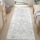 Alfombra corredora Jinchan 61x183 cm Gris Antideslizante Lavable a máquina Alfombra corredora Jinchan 61x183 cm Gris Antideslizante Lavable a máquina