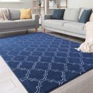 Alfombra de Área Chicrug Shag Geométrica Moderna 120x180 cm Espuma Viscoelástica