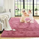 Alfombra de Área Noahas Esponjosa Color Rubor para Dormitorio 90x150 cm Alfombra de Área Noahas Esponjosa Color Rubor para Dormitorio 90x150 cm