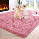 Alfombra de área Noahas Fluffy Blush para dormitorio de niñas 120x180 cm Alfombra de área Noahas Fluffy Blush para dormitorio de niñas 120x180 cm
