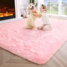 Alfombra de Área Noahas Rosa Esponjosa 120x180cm para Dormitorio de Niñas