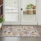 Alfombra de Área Nourison Aloha 81x122 cm Interior y Exterior Marfil Azul Alfombra de Área Nourison Aloha 81x122 cm Interior y Exterior Marfil Azul