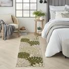 Alfombra de Área Nourison Home Aloha Interior/Exterior Marfil Verde