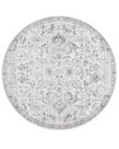 Alfombra de Área Redonda Jinchan 150 cm Lavable Vintage Gris Desgastado
