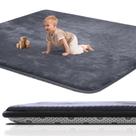 Alfombra de Juego para Bebés SEPARO 120x120 cm Espuma Acolchada Gruesa Gris