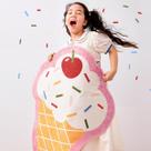 Alfombra linda y divertida con forma de helado lavable 120x180 cm
