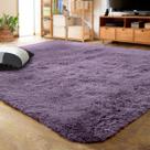 Alfombra LOCHAS Ultra Suave Moderna de Área 122x162 cm Gris Morado