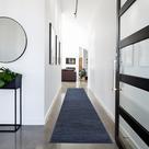 Alfombra Pasillera Rug Nourison Midnight Blue 67x366 cm para Interior y Exterior