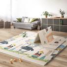 Alfombra Plegable para Bebés UANLAUO 150x150 cm Impermeable